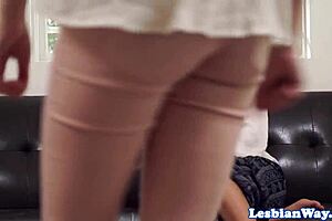 Glamorous Lesbian Babe Gets Fingered By Adorable Cute