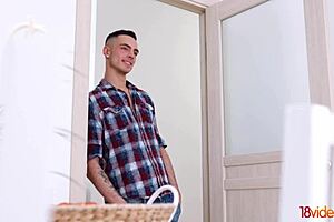 Bold Tattoo and Pierced Teen 18+ Roxy Lips Creampie with Shaved Pussy. Intense hardcore action at 18videoz.