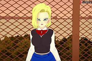 dragon ball zex 2 android 18 are very horny and androdid 21 trailer watch this and others 1 hr espisodes on sheer or ptrn fantasyking3