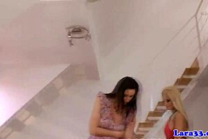 Does this mature british lesbian get fingered and toyed?