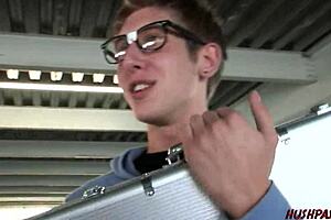 pawg milf dives deep for teen cock with sucking and fucking