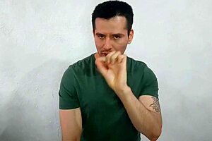 Young twink sucks massive 21cm cock in office, almost caught in intense blowjob.