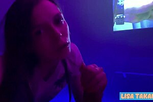 wow, pov blowjob by petite teen lisa takami 😍