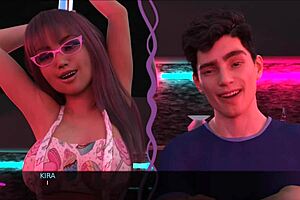 stepsister gives handjob in game room