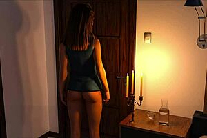 Jessica with big tits and redhead charm plays erotic game for pleasure