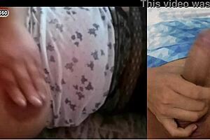 another big tits hotwife wants me to masturbate while she touches her pussy