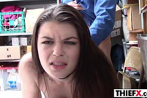 Beautiful thief learns her lesson and vows never to swipe again