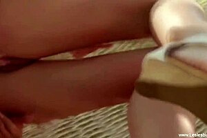 rebekah arouses her lesbian friend tereza licking pussy