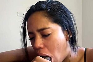 i gave my stepbrother a deepthroat blowjob with facial in homemade couple video