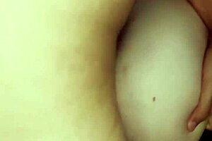 The redhead milf rode him until he creampied her ass, fingering along the way.