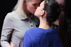 cute mormon teen 18+s sneak away and meet in a dark room and fuck to orgasms with kissing and ass licking.