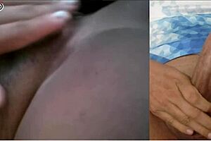 another big tits hotwife wants me to masturbate while she touches her pussy