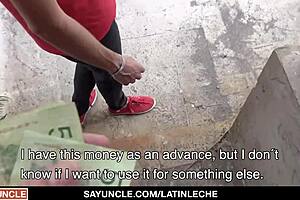 latinleche - latino renovator sucks cock as extra service