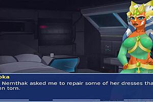 star wars orange trainer part 22 cosplay gets banged by master in bdsm fucking