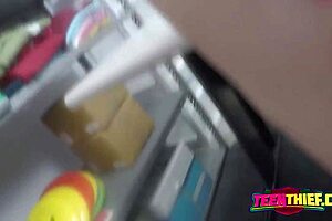 Petite Teen Babe in Uniform Gets Guard's Full Attention