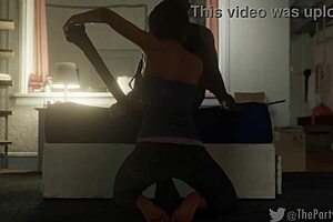 Jill Valentine Delivers Intense Handjob For Pearly Necklace In Resident Evil 3