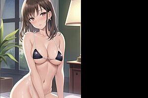 ai illustration of big tits and boobs in anime style