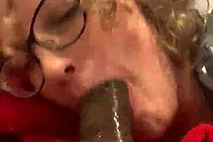 Milf Performs Daily Neck Workout With Big Cock Deepthroat And Cum