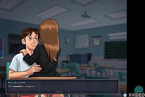 i'm making out with the sexy french teacher in summertime saga, oh god