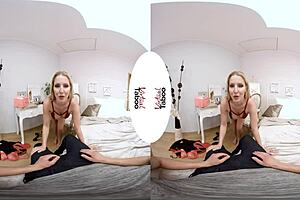 Blonde With Big Tits Gives POV Blowjob