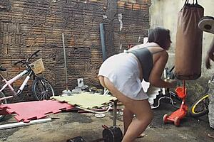 went to the gym and got fucked by a big black cock