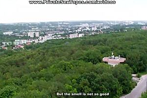 Real amateur couple getting sex ecstasy on the 16th floor