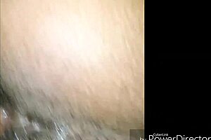 i-i bent over my ebony girlfriend for some homemade backshots