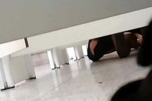 Gay Amateur Pegs In Shopping Bathroom