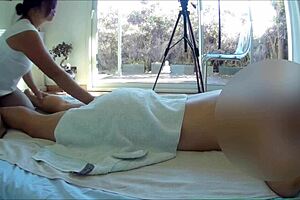 Asian Masseuse Gives Oiled Handjob and Orgasm in Thailand