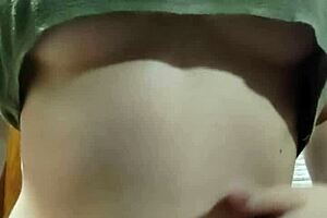 Teen Showing Her Big Tits While Having Some Fun