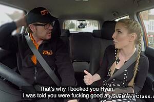 Busty Blonde With Pigtails Gets Banged Hard In Public Car