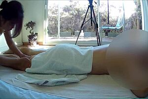 Asian Masseuse Gives Oiled Handjob and Orgasm in Thailand