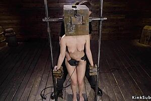 Hot Ass Babe In Device Bondage Spanked Hard! Her Bound Body Takes Rough Punishment