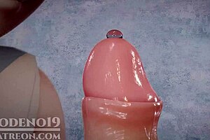 Silver Wolf from Honkai Star Rail caught masturbating, then gives footjob and blowjob.