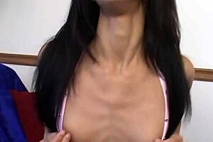 Smalltits girl MAKES BLOWJOB to EARN SPERM in cumshot.