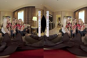 Three football-crazed sexpots make your big dick mvp