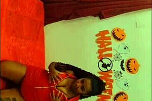 Halloween bruxinha gets assfucked by monster cock, creampie inside