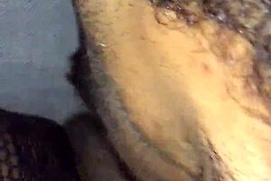 ebony couple gives good head quick in pov.