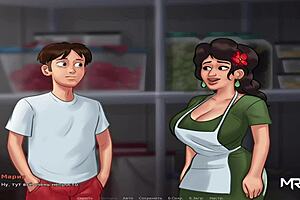 Does Summertime Saga show big mature Mexican ass?