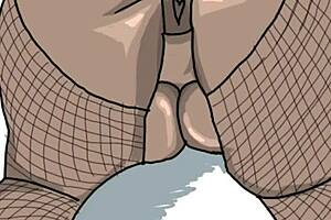 Drawing black big booty in doggy style position!