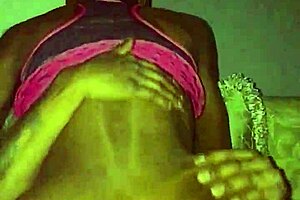 Slim black babe rides monster bbc with small tits bouncing!