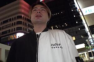 Young 18+ Japanese babe slut takes blowjobs and cumshots in homemade gangbang sex!