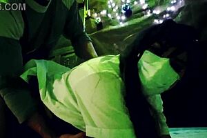 Stepdaughter fulfills december reindeer challenge