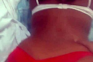 Chubby cousin peels pussy with monster cock anal