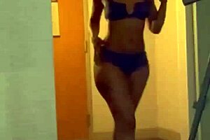 Caramel the legend fucks a fan bent over in lingerie?