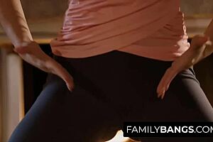 mom practices lesbian erotic relaxation with teen 18+ stepdaughter aj applegate cherie deville