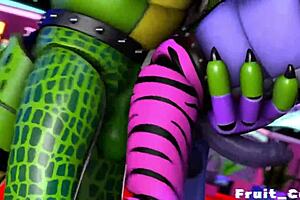 Fnaf Credit Fruit Cock in Raw Action