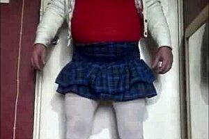 Wow! In this homemade bisexual scene, the shy crossdresser eagerly fills and swallows with passion!