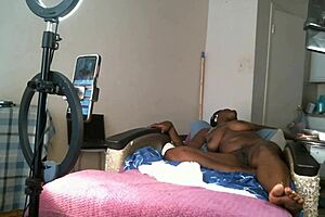 suggestive solo of sexy african american milf naked