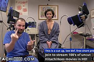 Freshman Rebel Wyatt moans through multiple orgasms from Doctor Tampa's Hitachi Magic Wand during her college physical.